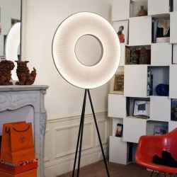 Iron & Fabric Floor Lamp