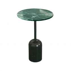 Green Marble Top + Black Marble Base