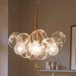 20 glass balls chandelier