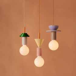 Wooden & Glass Pendant Lamp