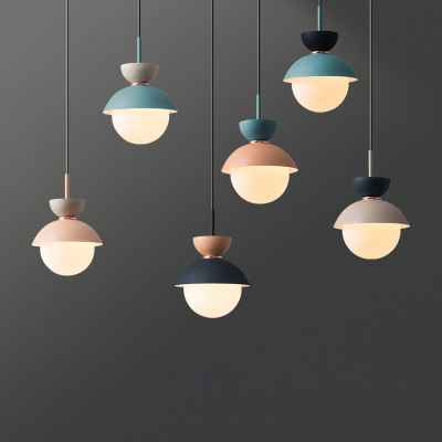 Glass & Metal Pendant Lamp