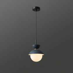 Glass & Metal Pendant Lamp