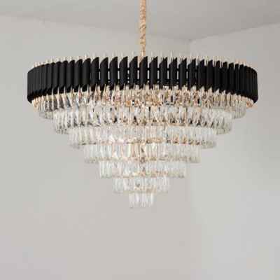 Iron & Crystal Chandelier