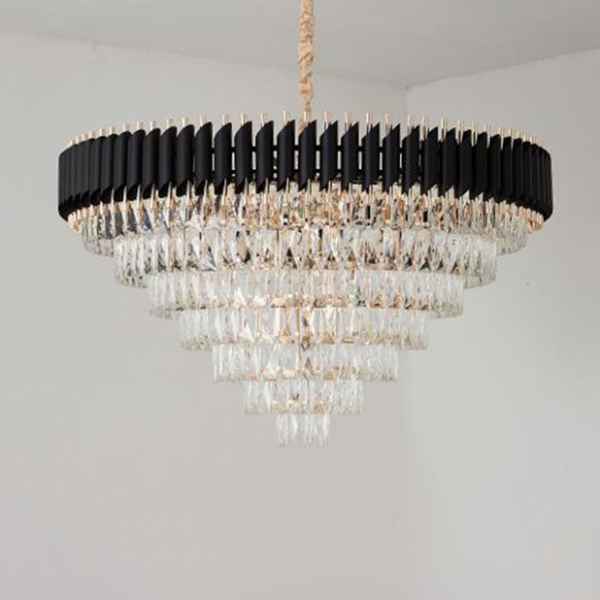 Iron & Crystal Chandelier