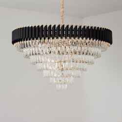 Iron & Crystal Chandelier