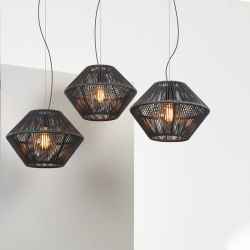 artificial rattan pendant lamp