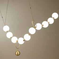 Glass Ball Pendant Lamp-White