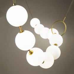 Glass Ball Pendant Lamp-White