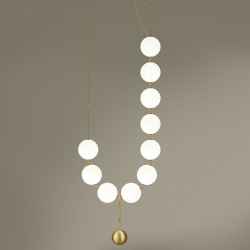 Glass Ball Pendant Lamp-White