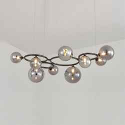 9 Glass Ball Chandelier