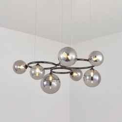 9 Glass Ball Chandelier