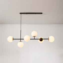 Metal Bar Pendant Lamp-Gold