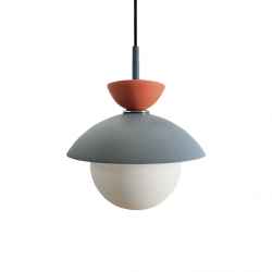 Glass & Metal Pendant Lamp