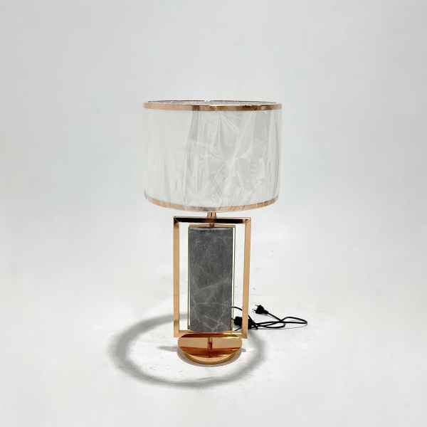 Metal & Marble Table Lamp