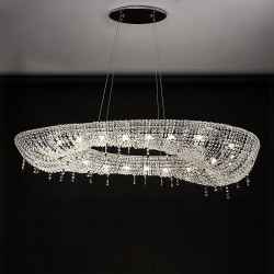 Oval Crystal Chandelier