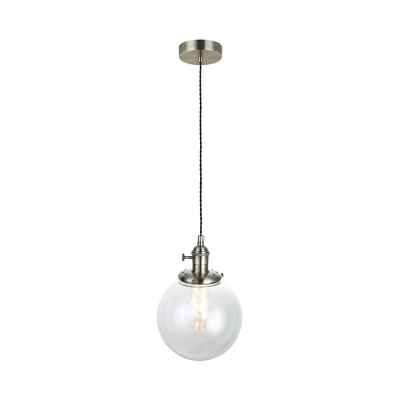 Clear Glass Bronze Pendant Lamp