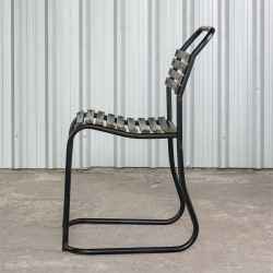 iron wooden chair