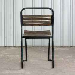 iron wooden chair