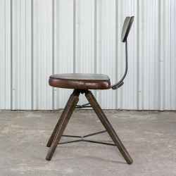 iron wooden chair