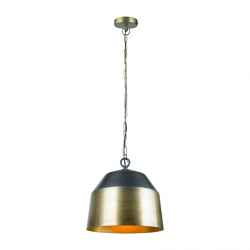Brass and Black Ceiling Lamp