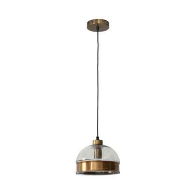 Glass and Brass Pendant Lamp