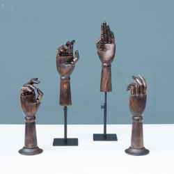 Black Wooden Hand Left - Right