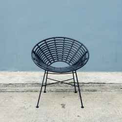 Black Wicker Chair