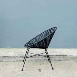 Black Wicker Chair