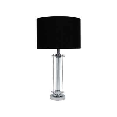 Crystal Table Lamp-White Shade