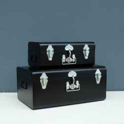 Trunk Set-Black/Chrome Acsr