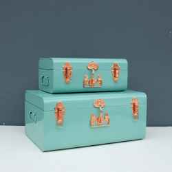 Trunk Set-Pastel Green/Copper Acsr