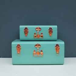 Trunk Set-Pastel Green/Copper Acsr