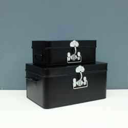 Trunk Set-Black/Chrome Acsr