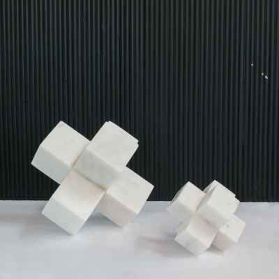 Crossed Marble Bookend