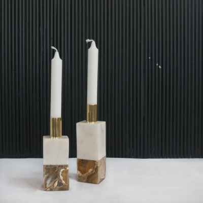 Marble Candle Holder-S&L
