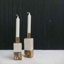 Marble Candle Holder-S&L