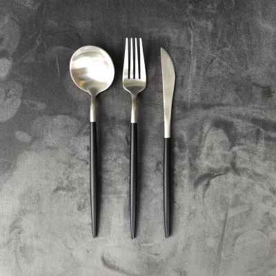 Cutlery Set-Black Handle