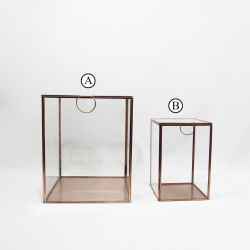 Storage glass box Copper