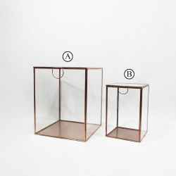 Storage glass box Copper
