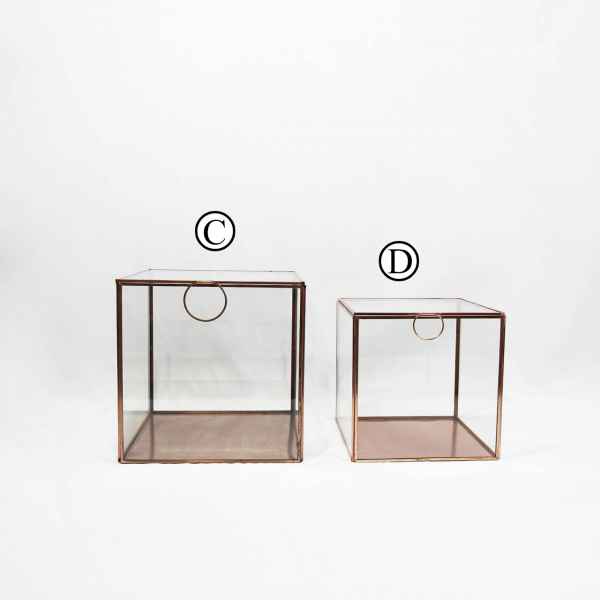 Storage glass box COPPER