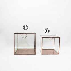 Storage glass box COPPER