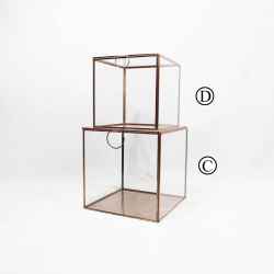 Storage glass box COPPER