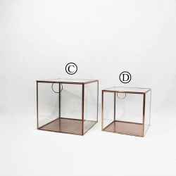 Storage glass box COPPER