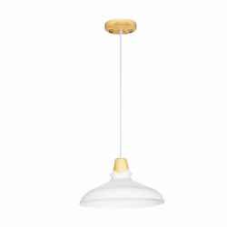 Wooden Pendant Lamp -White