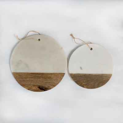 Round Marble&Wooden Chopping Board