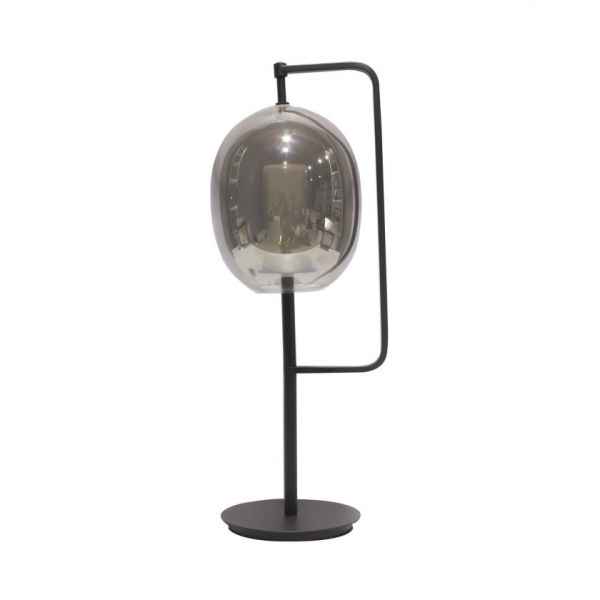 Metal&Glass Table Lamp-Black