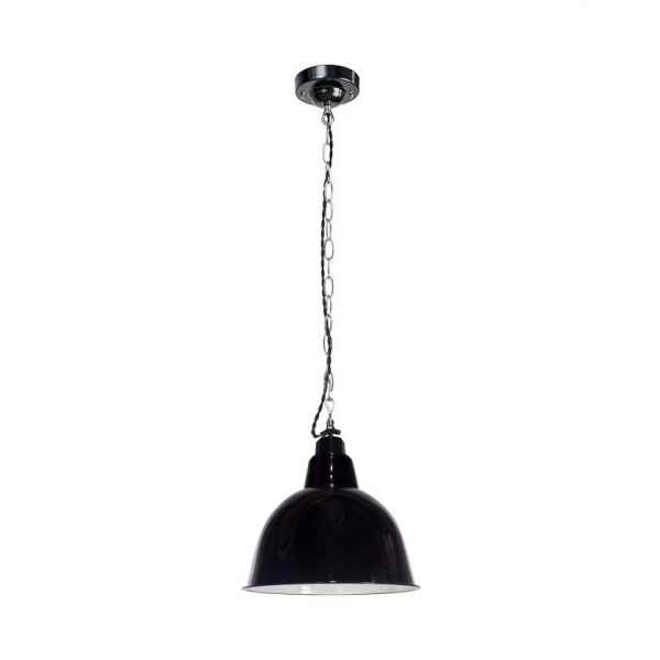 Enamel Pendant Lamp - Black