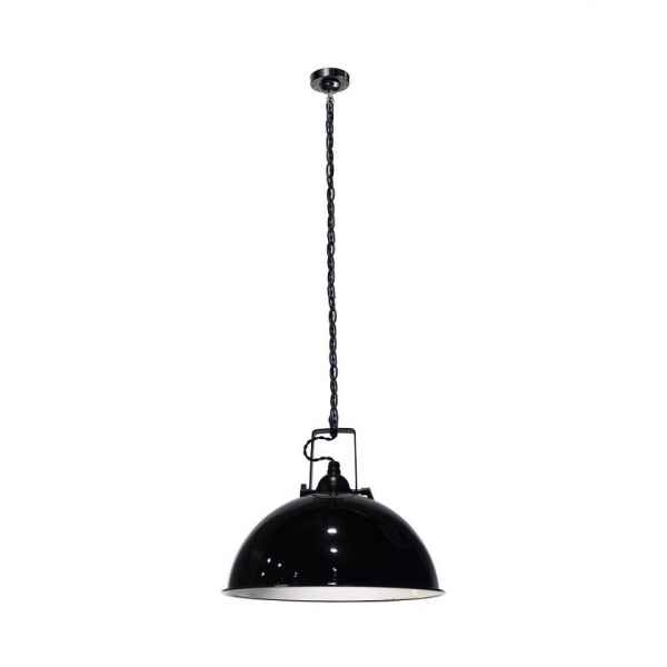 Glass&Enamel Pendant Lamp-Black