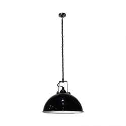 Glass&Enamel Pendant Lamp-Black