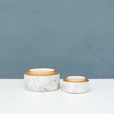 Porcelain Flower Pot with Gold